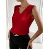Summer Color Satin Suit Sleeveless Temperament Commuter Vest Base Top Camis & Tank Tops