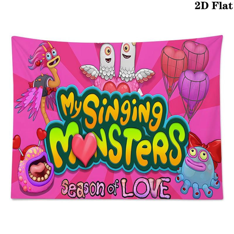 My Singing Monsters Pattern Home Decor Tapestry, Wall Hanging, Decorative RV Wall Cloth.MGT0918534