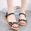 Женские сандалии летние базовые вещи для улицы нарядные повседневные туфли с открытым носком римские сандалии большого размера для девочек белые сандалии