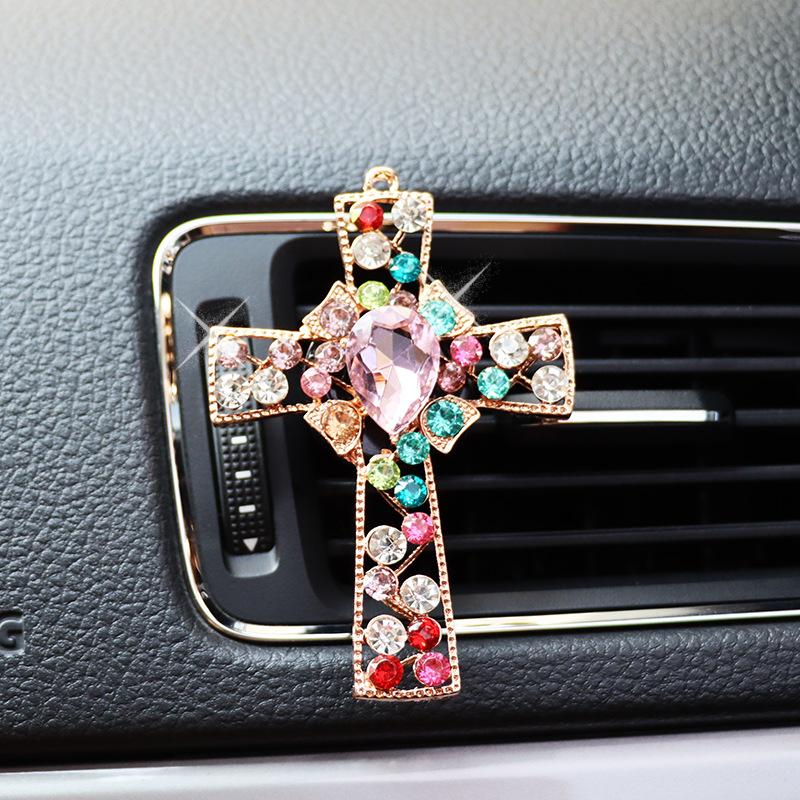 Cross Car Air Conditioner Air Outlet Perfume Aromatherapy Clip Car Air Outlet Decoration