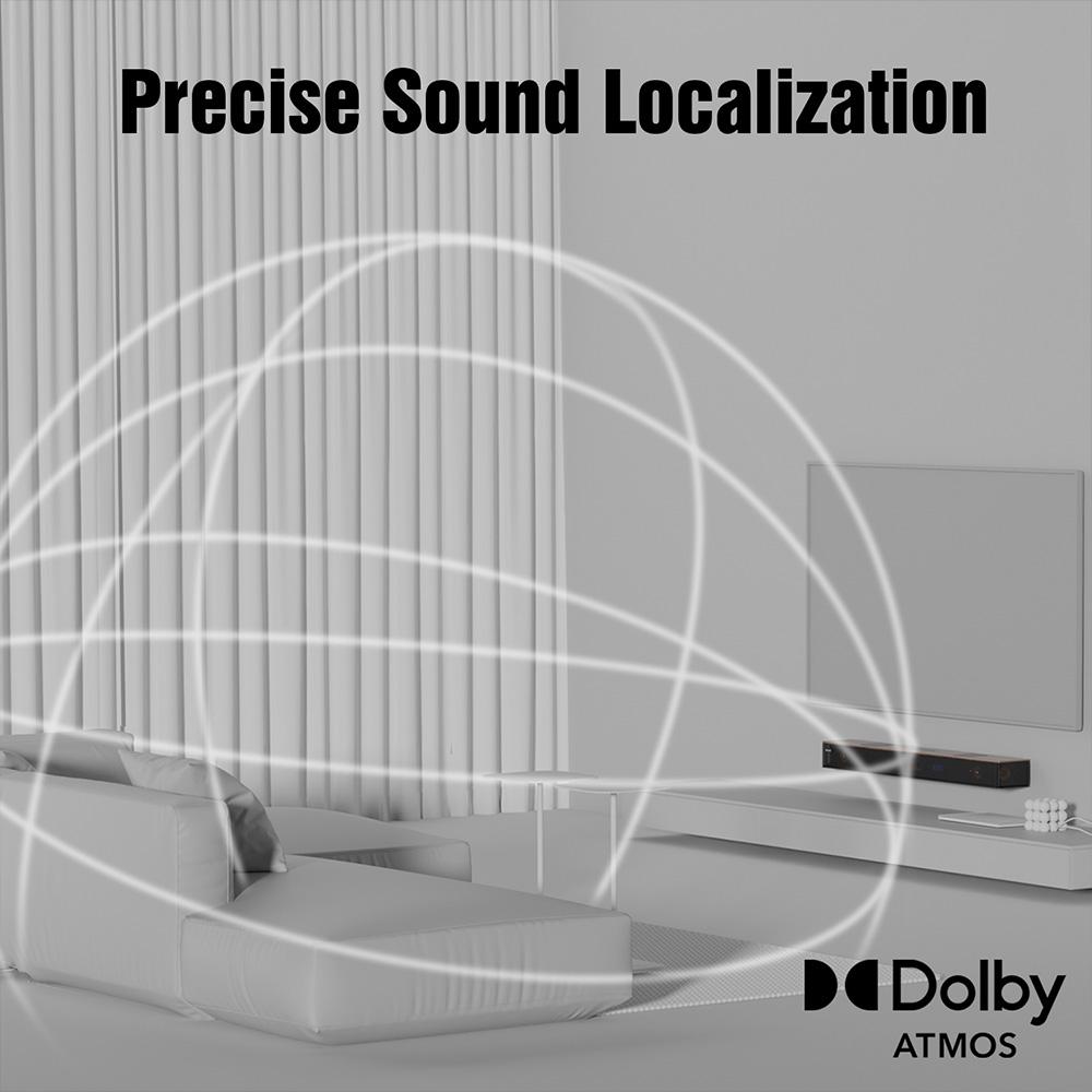 Hiwill A502 5.2.2 Channel Soundbar, Dual Built-in Subwoofers, Dolby Atmos, 450W Peak Power