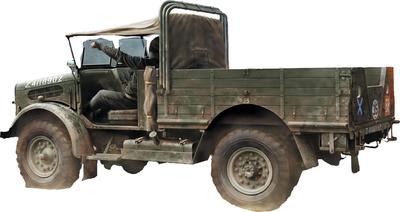 IBG Scale Bedford MWD Легкий военный с открытым лобовым стеклом Пластиковый набор модели PB72160 1/72 Грузовик, Кабина, Тип, (Военная техника)