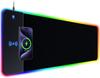 RGB игровой коврик для мыши, поддерживает беспроводную зарядку 15 Вт, сверхбольшой светодиодный коврик для мыши, размер 30x80 см