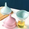 5 Pack Plastic Kitchen Funnel Liquid Funnel Oil Funnel for Filling Bottle with Oil Liquid Food Powder 2 Colors to Choose