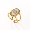 18K Gold Plated Titanium Steel Butterfly Flower Open Ring