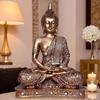New 25 Centimetre Meditating Sitting Buddha Statue Showpiece Idol Home Decor Items for Living Room and Gifts