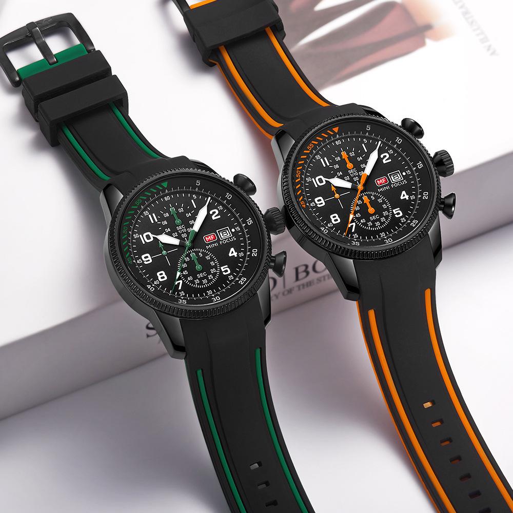Многофункциональные водонепроницаемые кварцевые часы Air Watch, спортивные, светящиеся в темноте, мужские часы с силиконовым ремешком