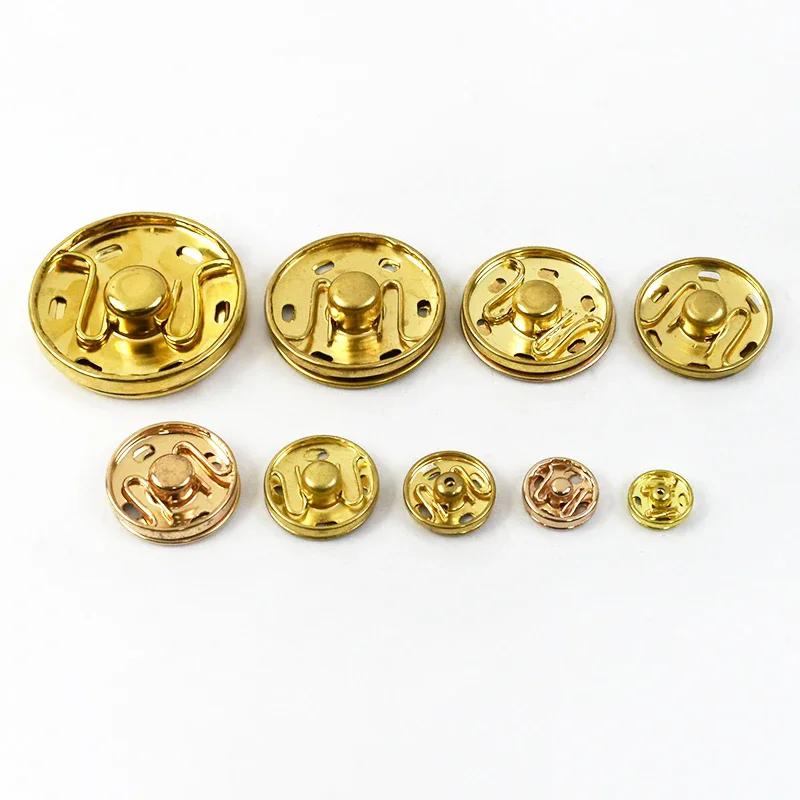 50 наборов Meetee 8-30 мм Металлические кнопки-защелки для кожи, кнопки-кнопки, кнопки-заклепки для одежды, обуви, Невидимая застежка, Аксессуары для одежды