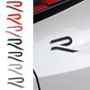 FD02-Car 3D ABS R Badge Emblem Body Trunk Sticker Auto Decoration Accessorie For Volkswagen VW Polo Tiguan GTI Bora Rline Jetta Golf
