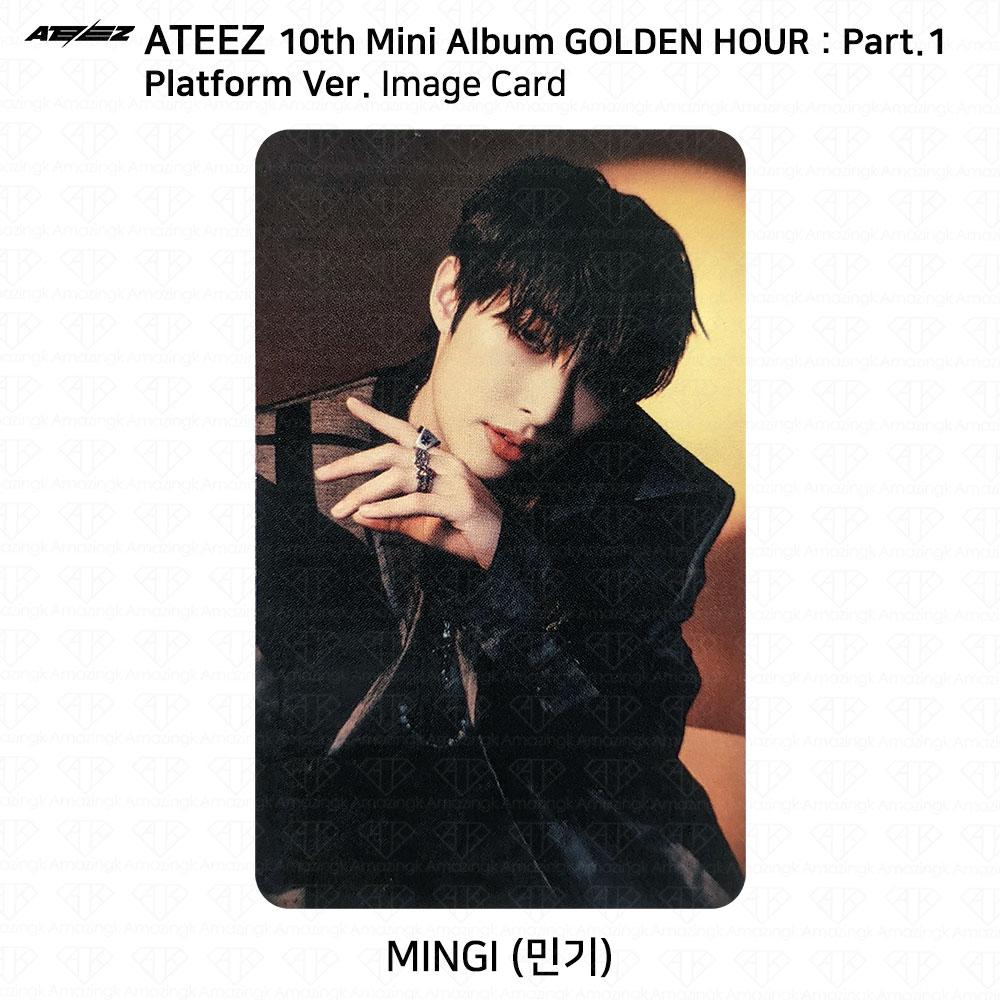 ATEEZ 10-й мини-альбом Golden Hour Part.1 Платформа Версия Мини-открытка для фотокарты KPOP