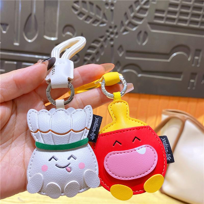 Mini PU Badminton Creative Simulation Badminton Key Gifts For Car Bag Pendant Sports Shuttlecock Bag Charm
