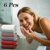 6 Pcs Wheat Pattern Microfiber Towel Set Soft & Absorbent for Face, Bath, Gym & Spa (Multi-Use)
