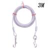 3m/10m Heavy Duty Tie Out Cable Leash with Metal Durable Steel Glue Coating Wire Traction Rope for Dogs Outdoor Cable Steel