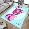 1pc Alice Rabbit Carpet for Playroom Bedroom Living Room Sofa Home Decor,kids Game Area Rug Non-slip Floor Mat Y728104