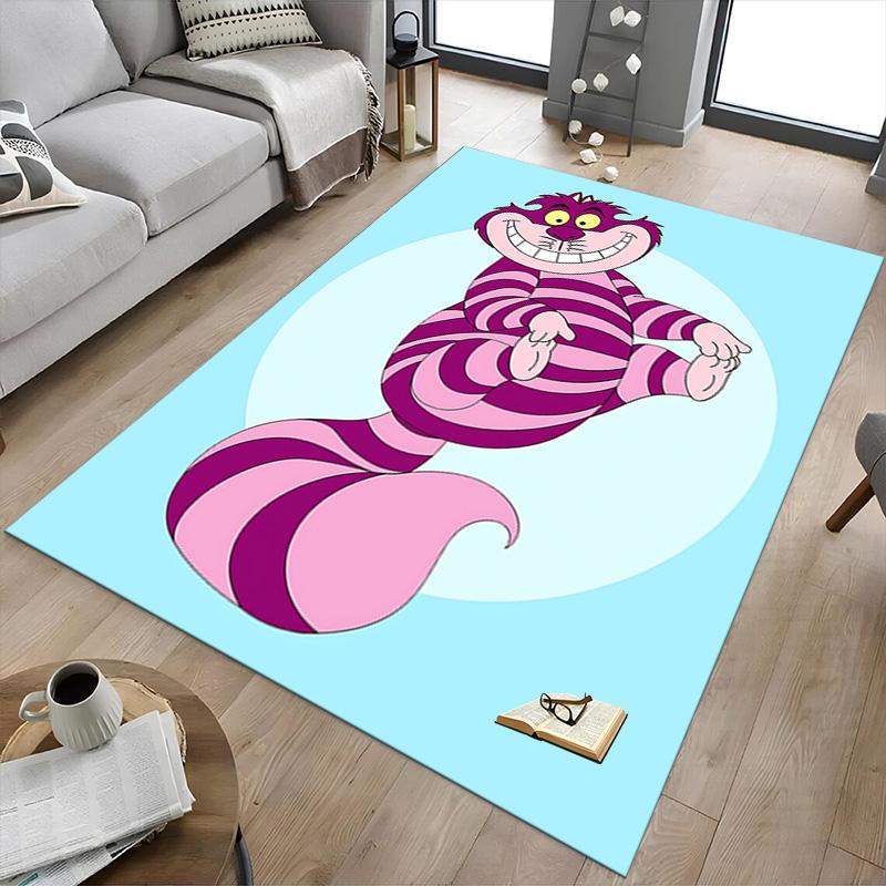 1pc Alice Rabbit Carpet for Playroom Bedroom Living Room Sofa Home Decor,kids Game Area Rug Non-slip Floor Mat Y728104