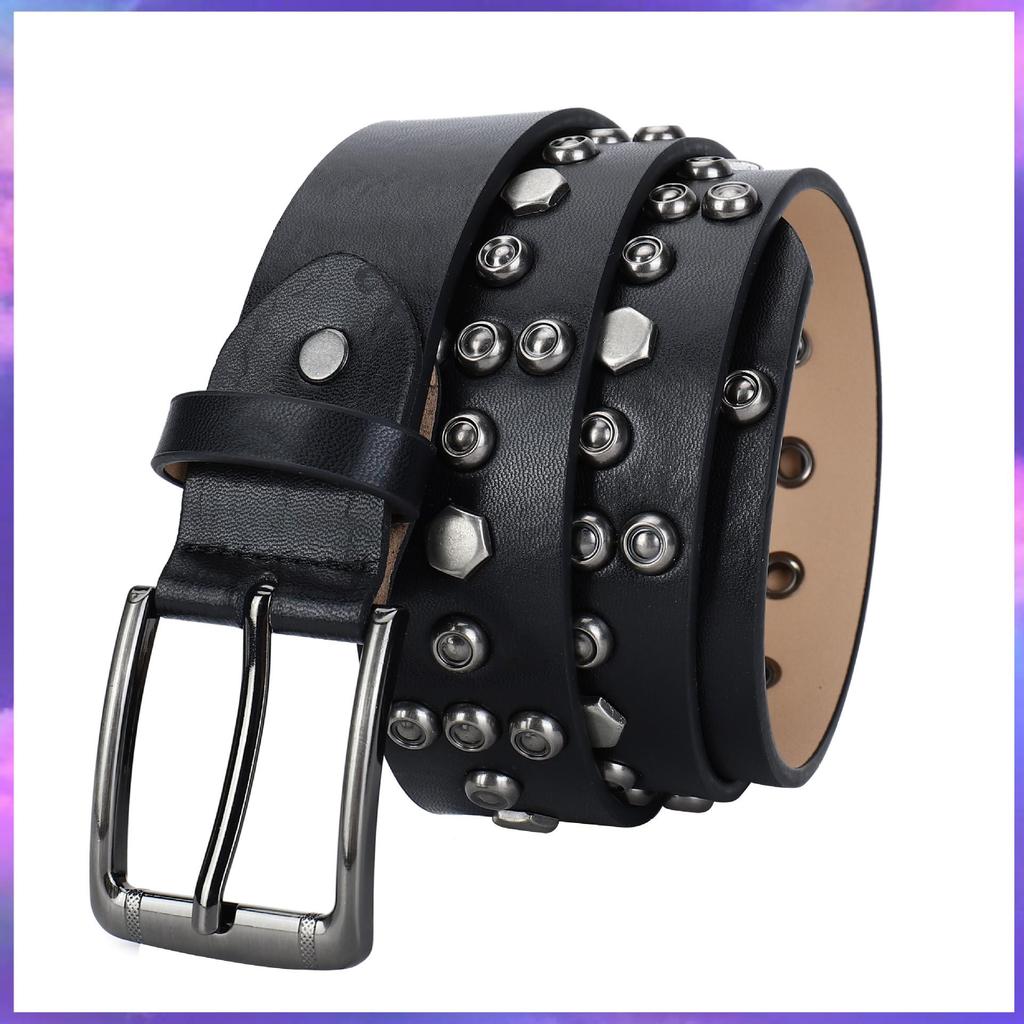 Унисекс ремень в стиле панк из натуральной кожи для хип-хопа