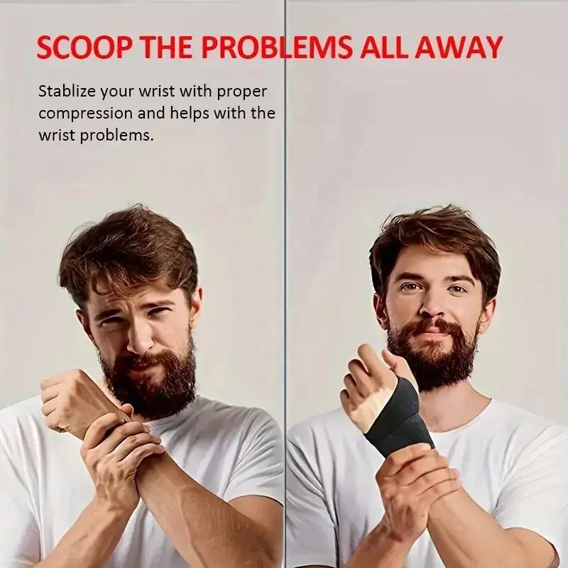 Adjustable Wrist Brace Perfect for Women & Men Support Wrap Strap Hand Carpal Tunnel Brace Fitness Suitable Both Right Left Hand
