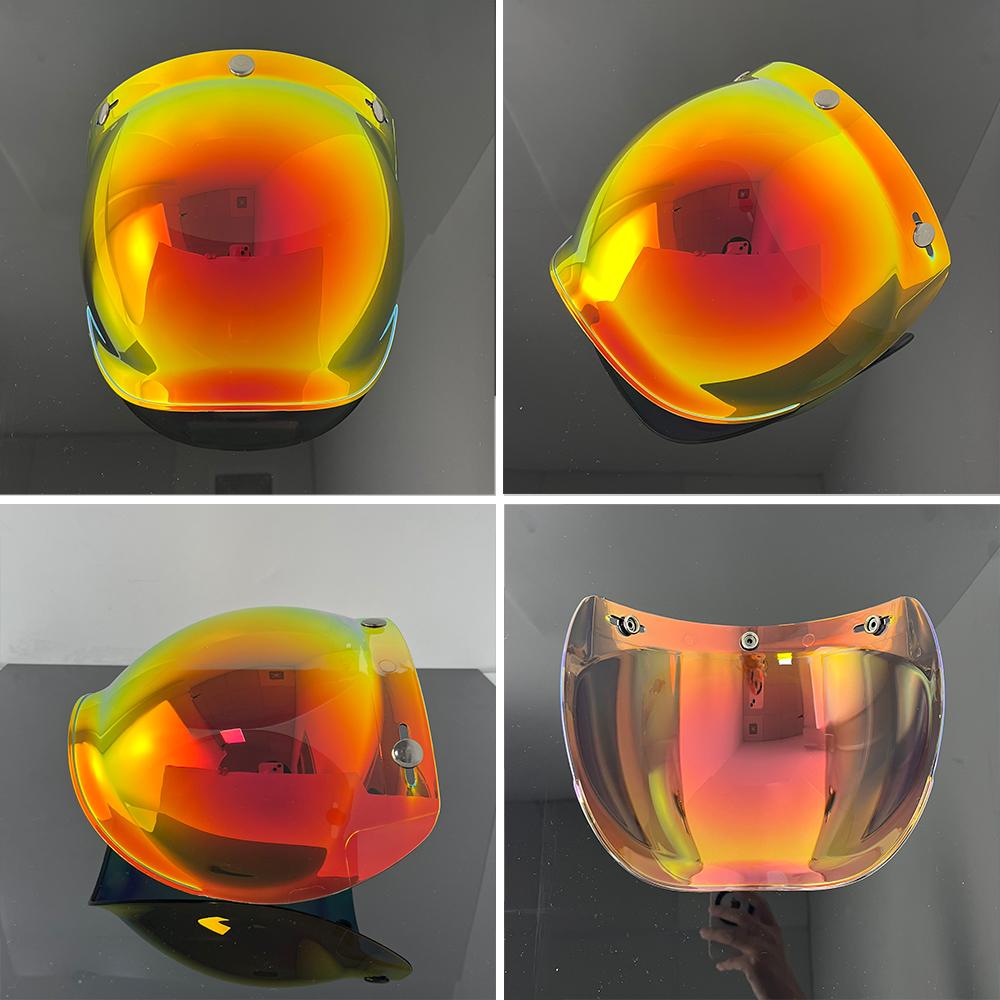 Motorcycle Helmet Bubble Visor Flip Up Open Face High Strength Accessories For Casco Moto BV01Speed Sensors 6