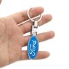 New 2026 Car Sticker Ford New 2025 Hot Car Keychain Vintage Leather Keyring Creative Key Chain For Ford Focus 2 3 Mondeo Kuga Fi