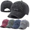 Хлопковая кепка New York с эффектом стирки для мужчин и женщин, кепки Snapback, бейсболки, защита от солнца, кепка, кепка папы, кепка для улицы