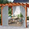 2PC Curtain Modern Simple Waterproof Solid Color Trilon Transparent Perforated Sunscreen Antiple UV Curtain Fabric