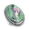 Ruby Zosite Gemstone 925 Sterling Silver Jewelry Ring Size 9