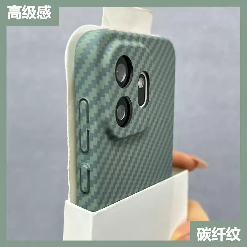 Чехол для Poco X8 Pro Max Матовая текстура углеродного волокна Защита от отпечатков пальцев Ударопрочная задняя крышка Для Poco X8 Pro Корпус Бампер