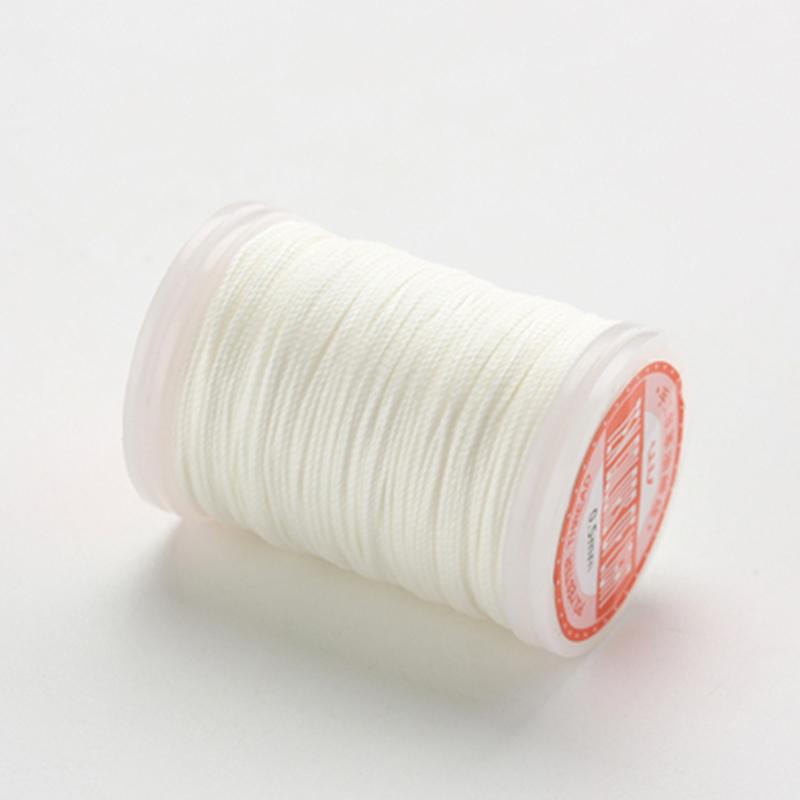 Круглая вощеная нить 0,5 мм Кожаное швейное ремесло Полиэстер Высококачественный шнур Вощеные нити Прочная нить Ручная работа