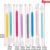 Antrader Cake Decorating Metal Ball Fondant Tool,Double Ended Sculpting Tools Set 8 PCS Clay Indentation Tools and 4 PCS Stainless Steel Dotting