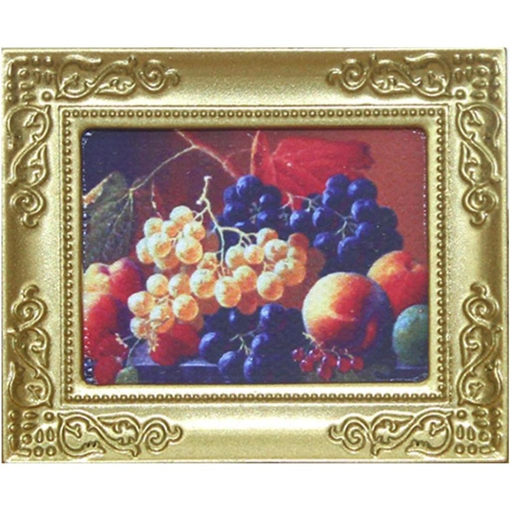 Миниатюрная картина 1/12, аксессуары для украшения кукольного домика, античная миниатюрная фоторамка, классическая ручная настенная картина, украшение стены, кукольный домик, художественная раскраска