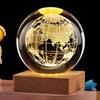 Подарочный уникальный 3D хрустальный шар-лампа с проекциями галактик и планет USB ночник для уютной атмосферы плазменный шар