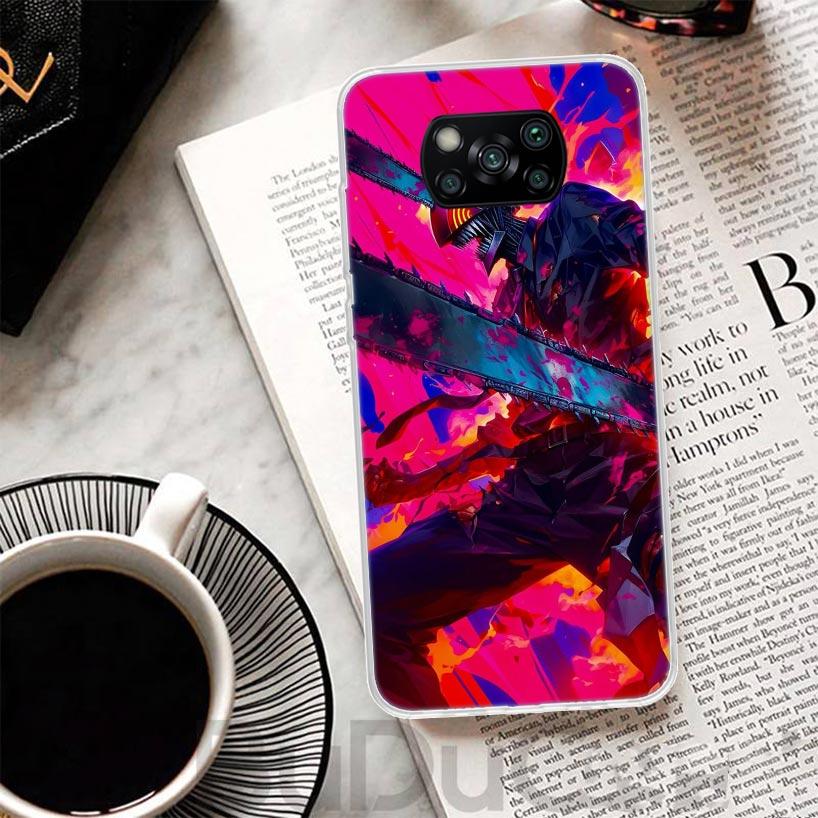 Чехол C-Chainsaw Man Denji для Xiaomi Poco X7 X6 X5 Pro X3 Nfc F7 Ultra Чехол для телефона F6 F5 X4 F4 Gt F3 M6 M5S M4 M3 Печатный корпус P