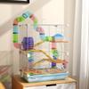 5 Tier Hamster Cage Carrier Habitat W Exercise Wheels Tunnel Light Blue