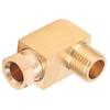 Oil Pipe Fitting Elbow Brass Rectangular Square Block Connector Adapter for Pipe ConnectionPL618