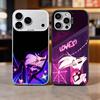 Чехол для телефона Angel Dust H-Hazbin H-Hotel для iPhone 17,16,15,14,13,12,11 Plus,Pro Max, Цветной серебристый чехол для телефона