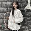 Autumn Thin Round Neck Personality Sweater Women's Long Sleeve Loose and Versatile Outer Top