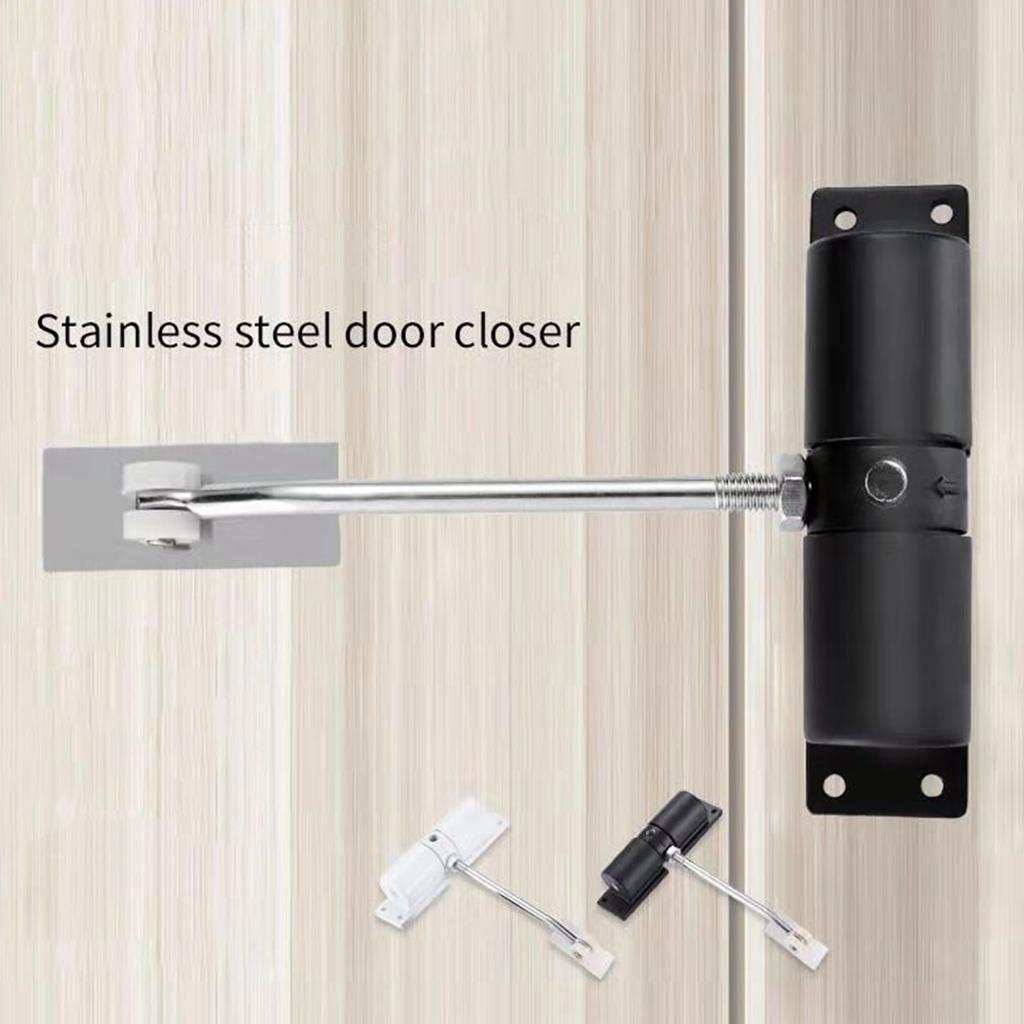 Metal Door Closer Stainless Steel Automatic Spring Door Closing Device Can Adjust The Door Closing Device Furniture Accessories