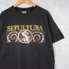Винтажная черная футболка группы Sepultura Унисекс от S до 5XL BO762 Унисекс футболка