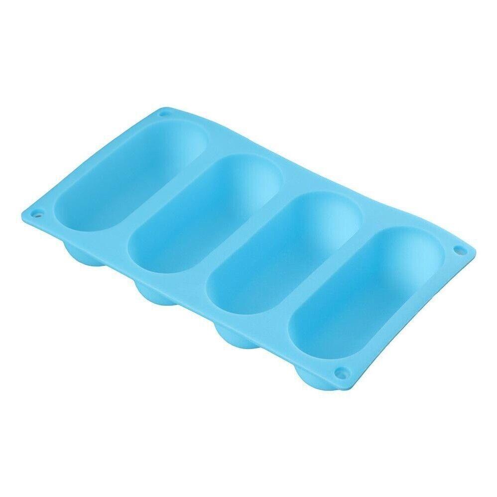 2pcs 2 Pack Silicone Hot Dog Bun Pan 2 Pack Sausage Mold Bread Forms