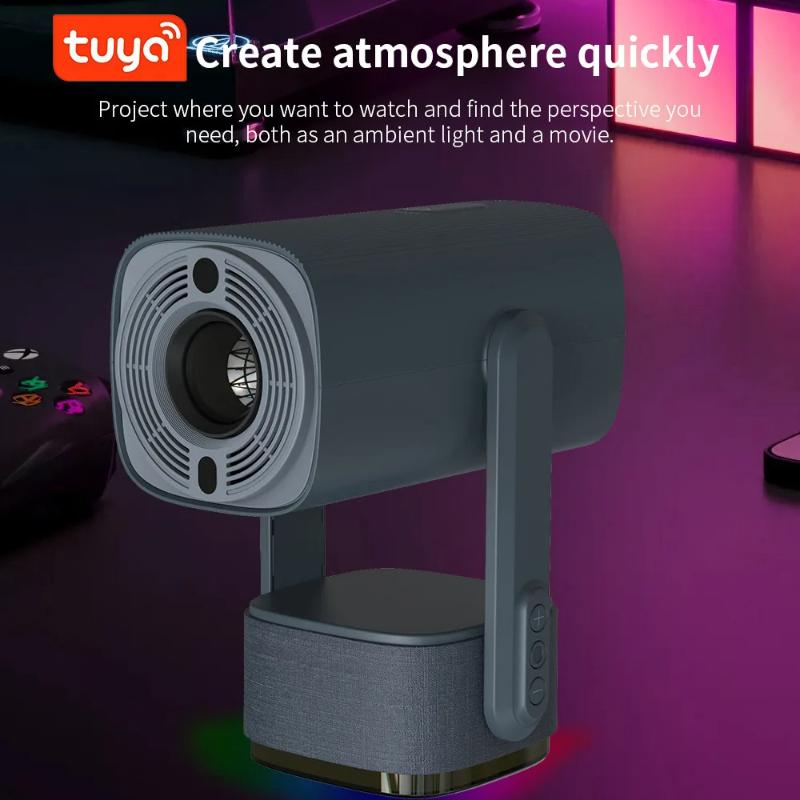 Проектор Salange K2 со встроенным аккумулятором 5200 мАч, 4K HD, Bluetooth, Android 11, для уличного кинотеатра с RGB-динамиком