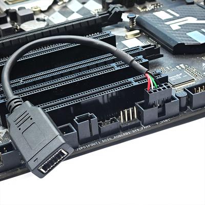 Кабель 9PIN на USB Type E USB2.0 9Pin на разъем материнской платы Type E для использования с компьютером и в офисе, подключение Type C