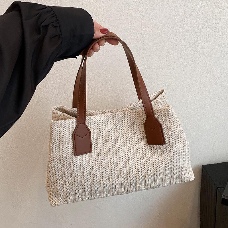 Модная соломенная сумка 2025 новая модная сумка через плечо простая сумка-мессенджер простая повседневная маленькая квадратная сумка