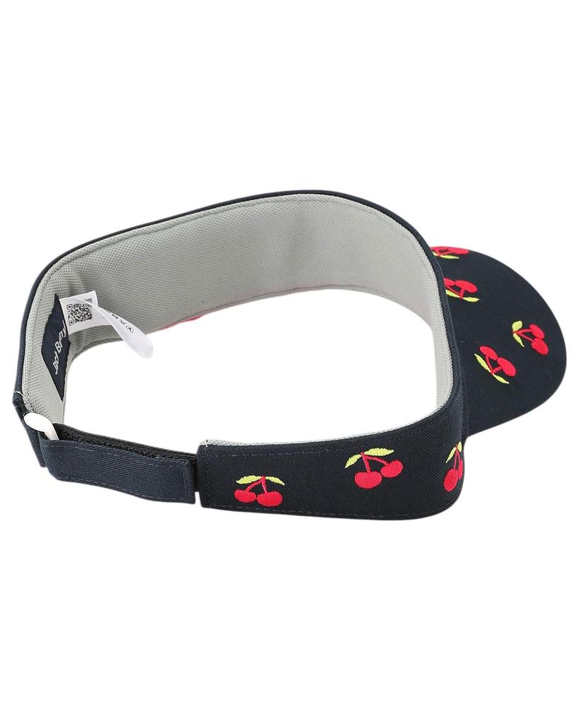 [Jack Bunny] Женский солнцезащитный козырек (Вишневый узор, регулируемый размер)  Кепка для гольфа 262-5187404 120Темно-синий FR