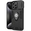 For iPhone 16 Pro Case Slide Camshield Kickstand PC+TPU Phone Cover