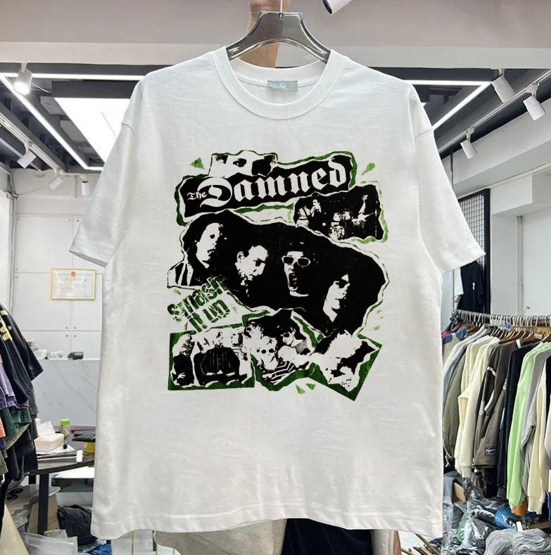 The Damned 'Smash It Up' classic cotton white tee S-5XL QT7188