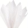 40 Sheets White Tissue Paper for Gift Bags Packaging Glitter Art Tissue Paper for Crafts