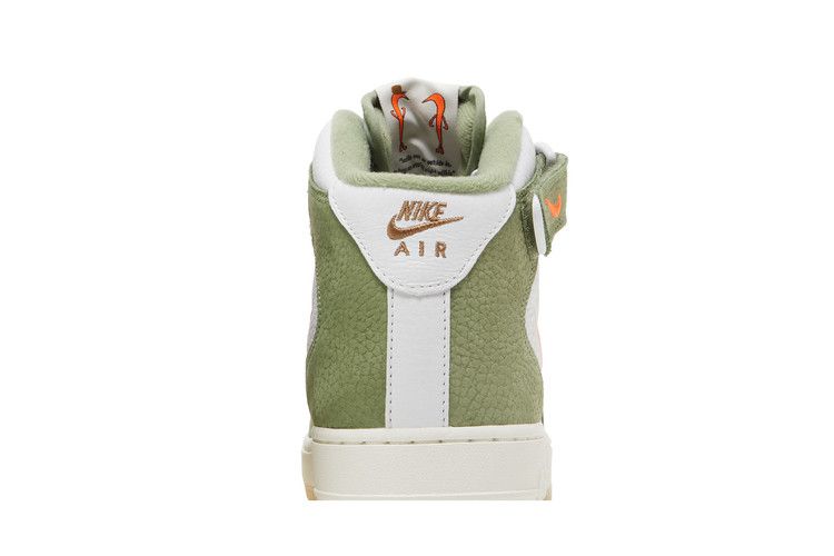 Nike Air Force 1 Mid QS 'Oil Green Orange'