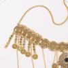 Alloy Waist Chain Retro Style Coin Tassel Decor Belt Chain Adjustable Length Belly Dance Bohemia Body Chain