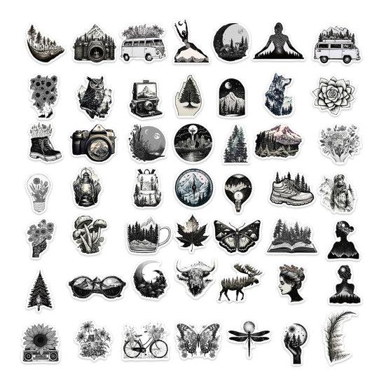 50 шт. наклейки в стиле граффити, самоклеящиеся, сильная липкость, водонепроницаемые, легко очищающиеся, для ноутбука, бутылки с водой, наклейки для гитары, скейтборда