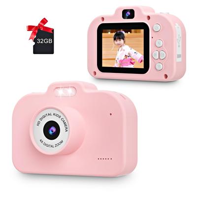 POSO Kids Toy TypeC записывающая селфи-камера для цифровых дюймов IPS 32G TF карта 8x Years Christmas японская инструкция по эксплуатации с камерой, детская